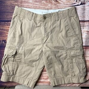 Tommy Hilfiger TH Cargo Shorts Mens Chino Khaki Size 30 Classic Fit (PRE OWNED)